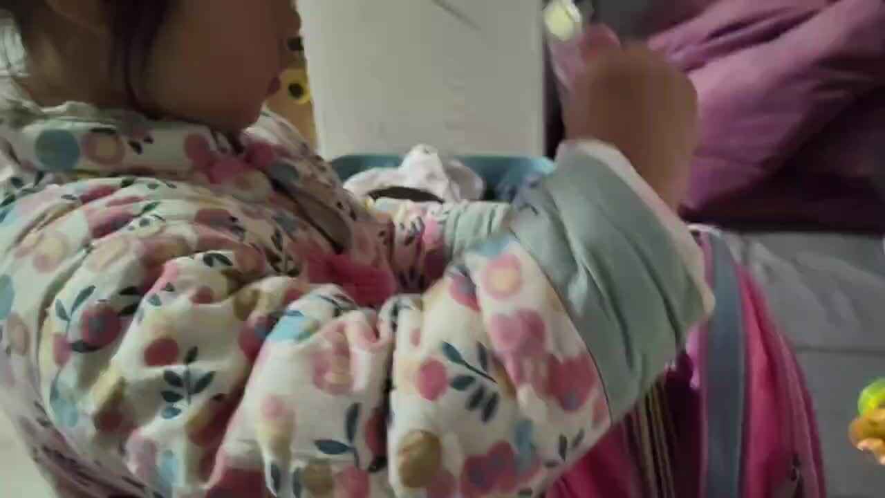 中B班徐子伊整理书包