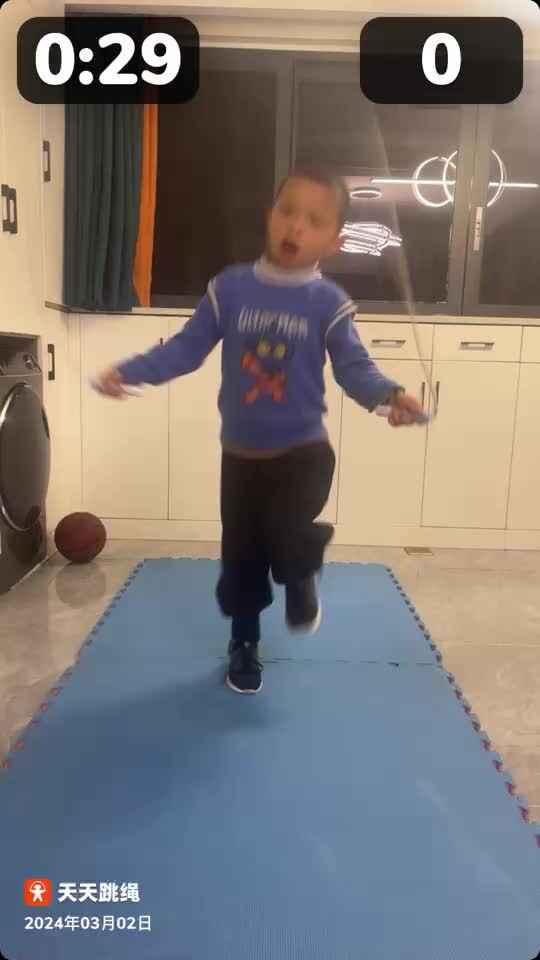 学前B班温志成跳绳练习2024.03.02