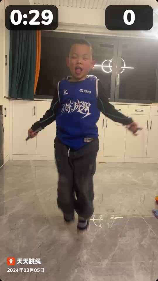 学前B班温志成跳绳练习2024.03.05