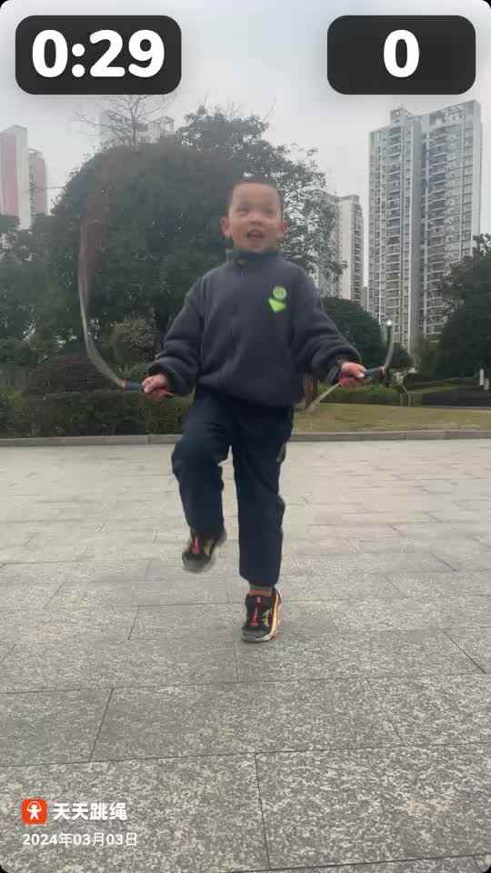 学前B班温志成跳绳练习2024.03.03