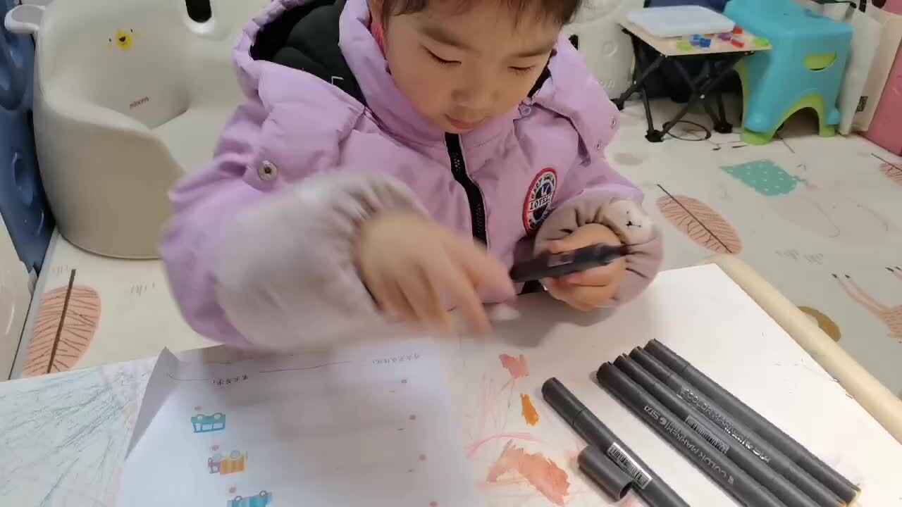 中b班宁汐言控笔训练