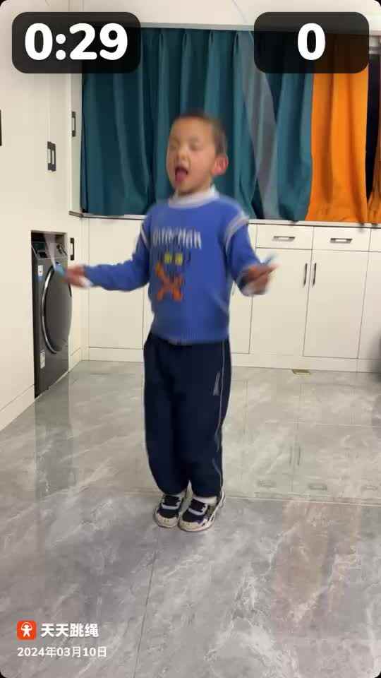 学前B班温志成跳绳练习2024.03.10