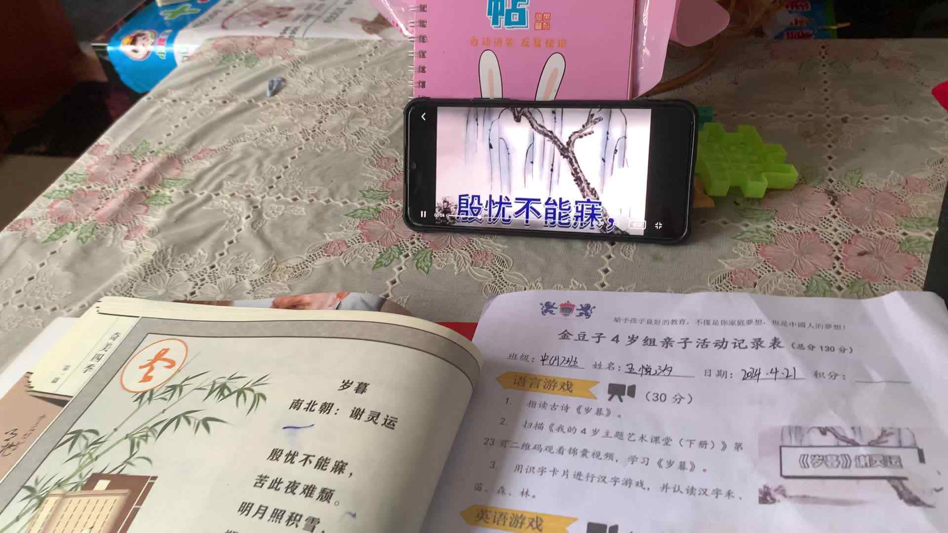 观看视频 古诗 岁暮