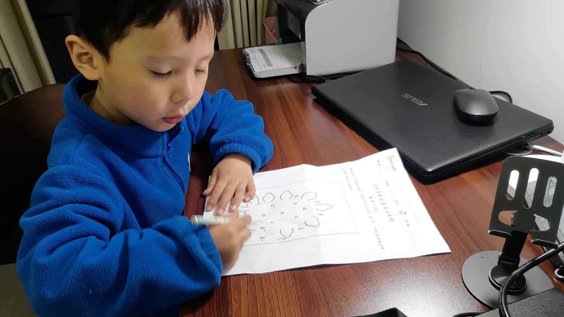 中b班 王千与数字连线