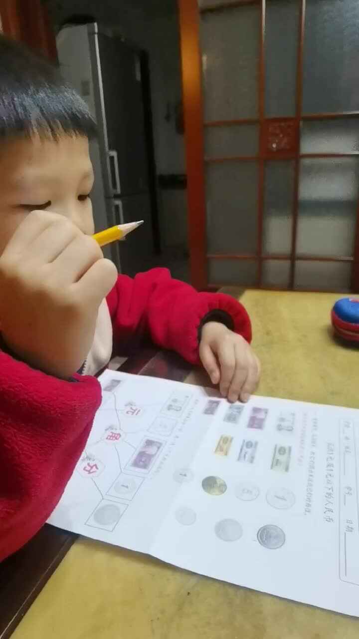 学前B班 焦翎彧《认识1元以内的人民币》