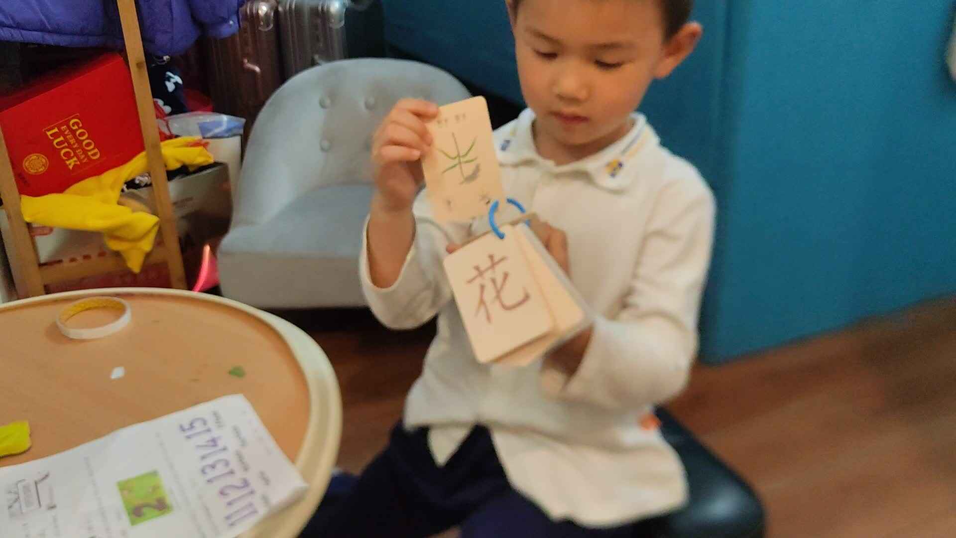 中B班李锦城20240421认读汉字禾、苗、森、林