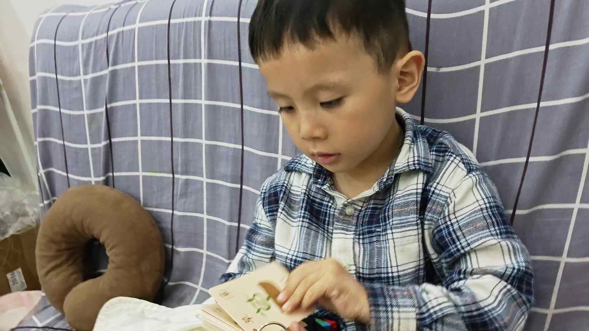 中B班王千与识字卡