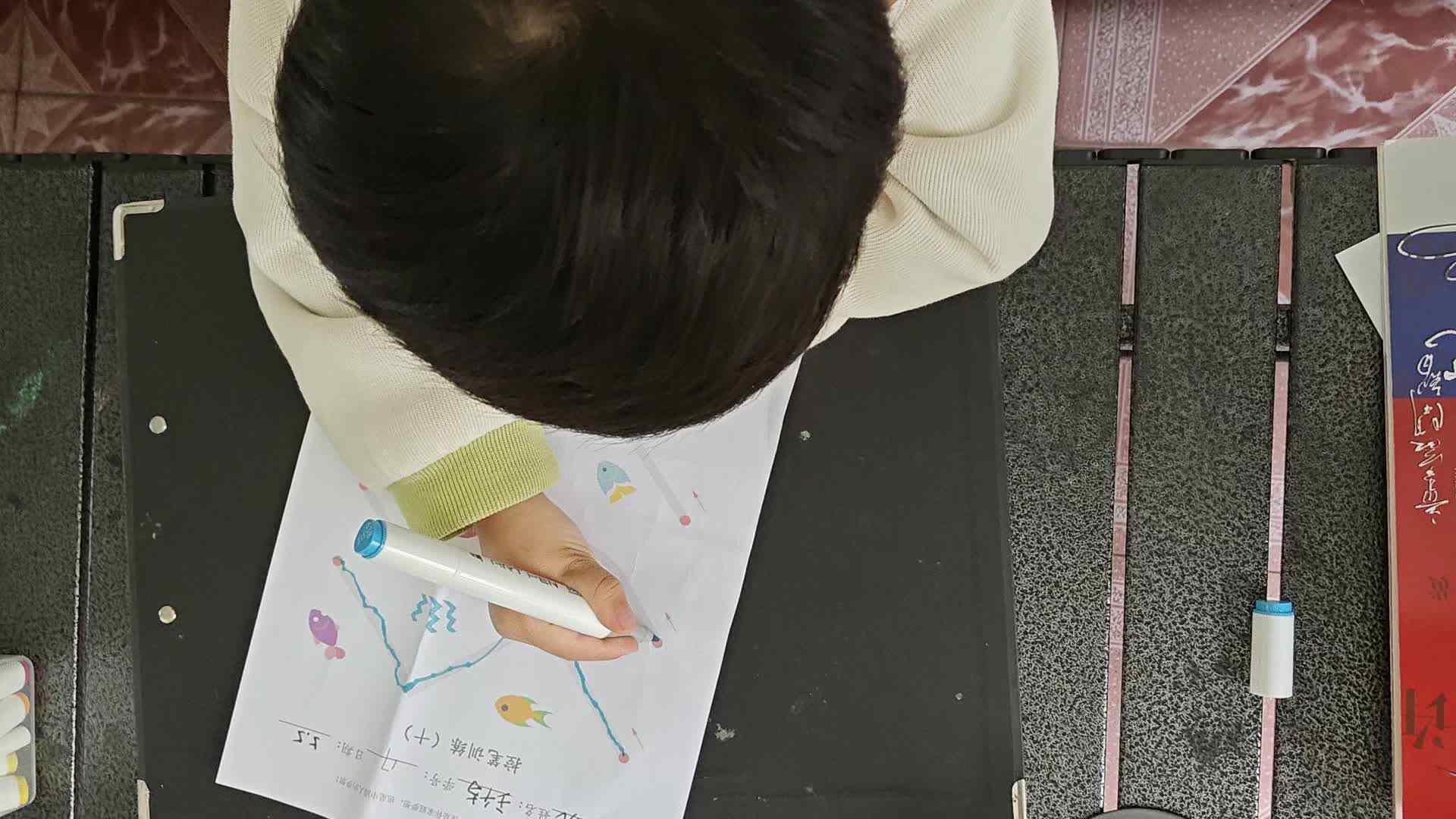 中b班王千与控笔训练