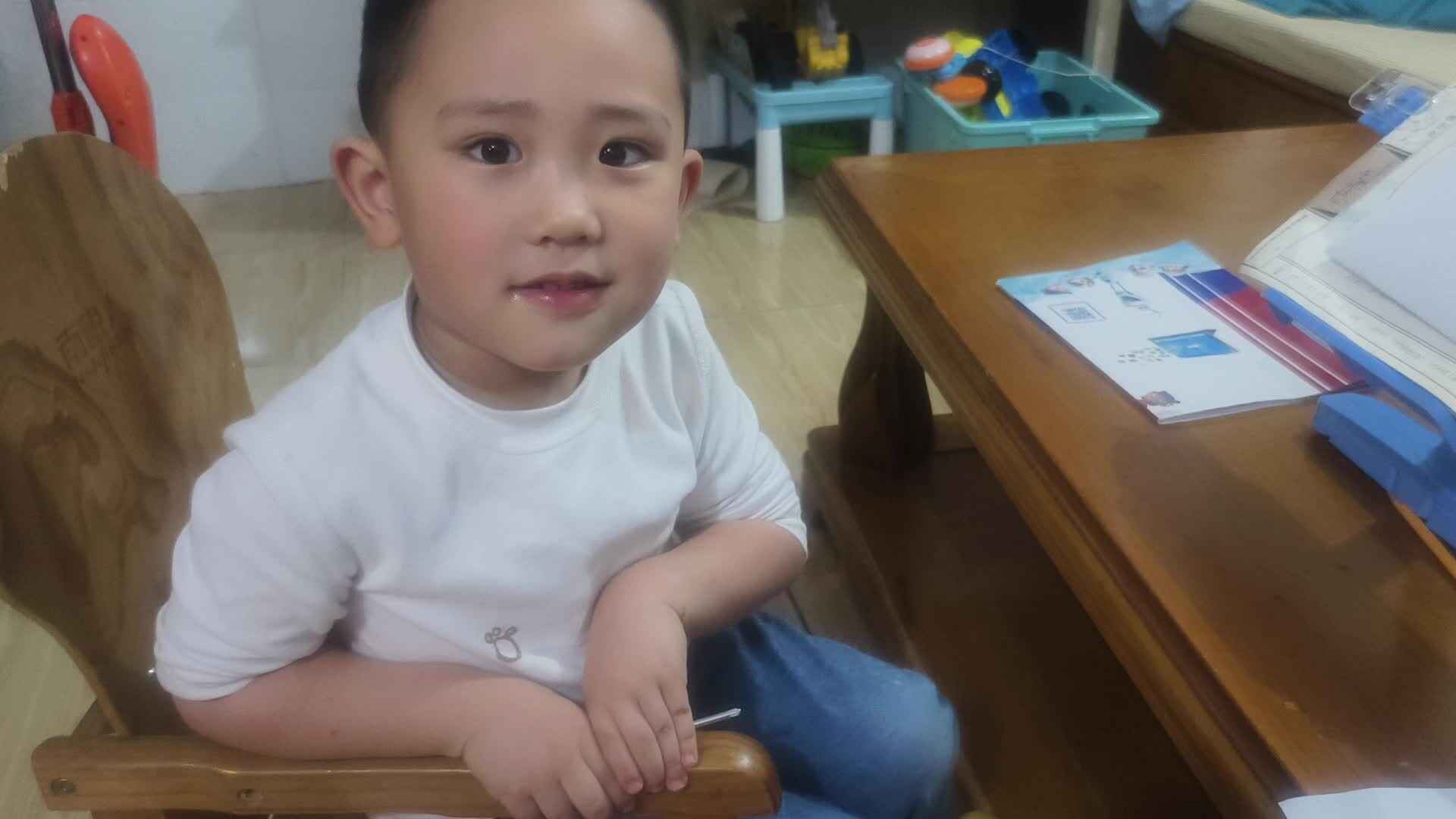 中B班赵芃栎读识字卡