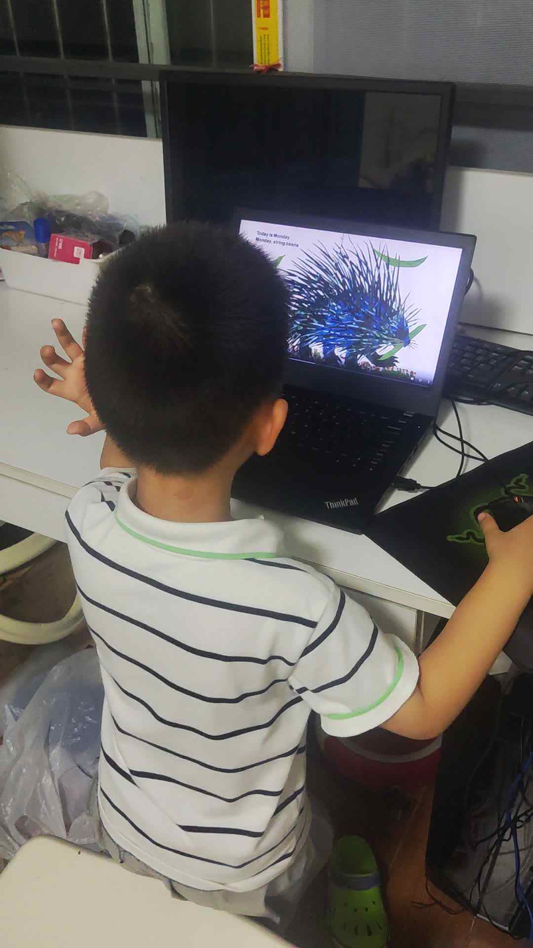中B班李锦城20240708观看英语视频
