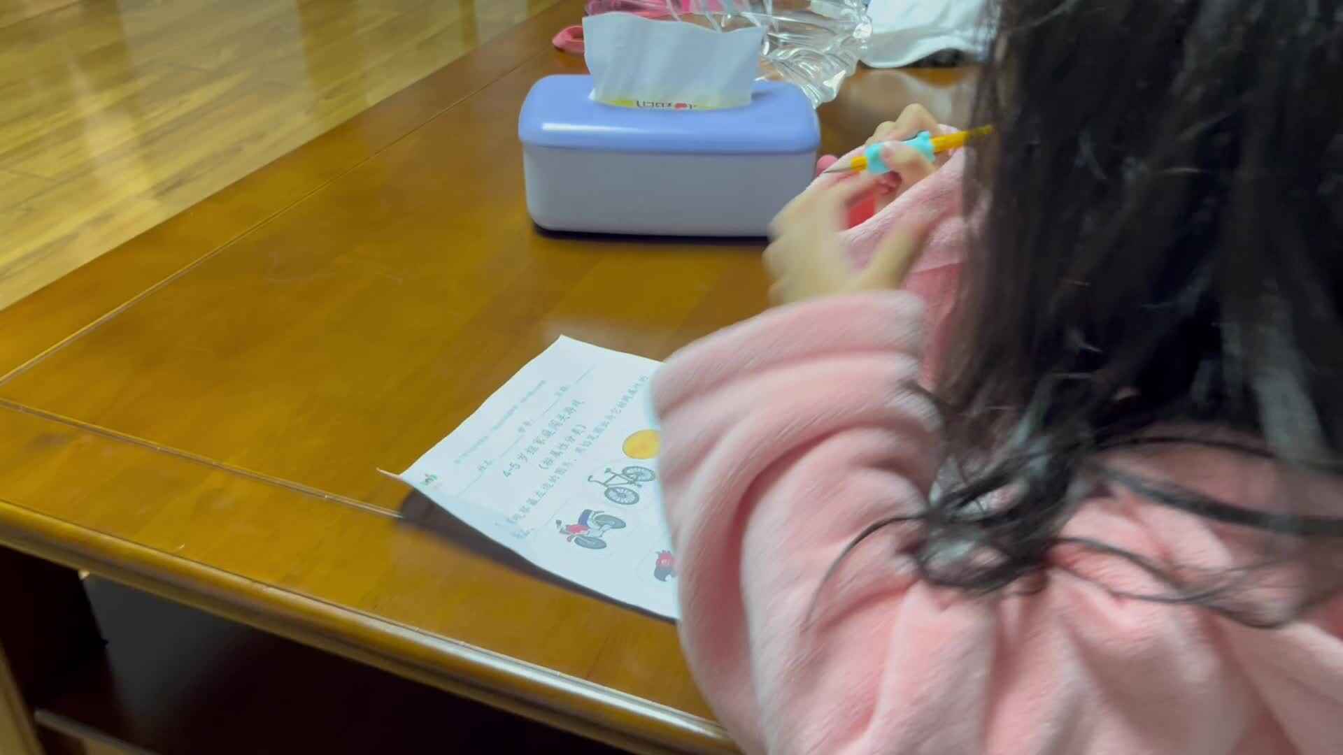 大B班李茵琪完成作业单