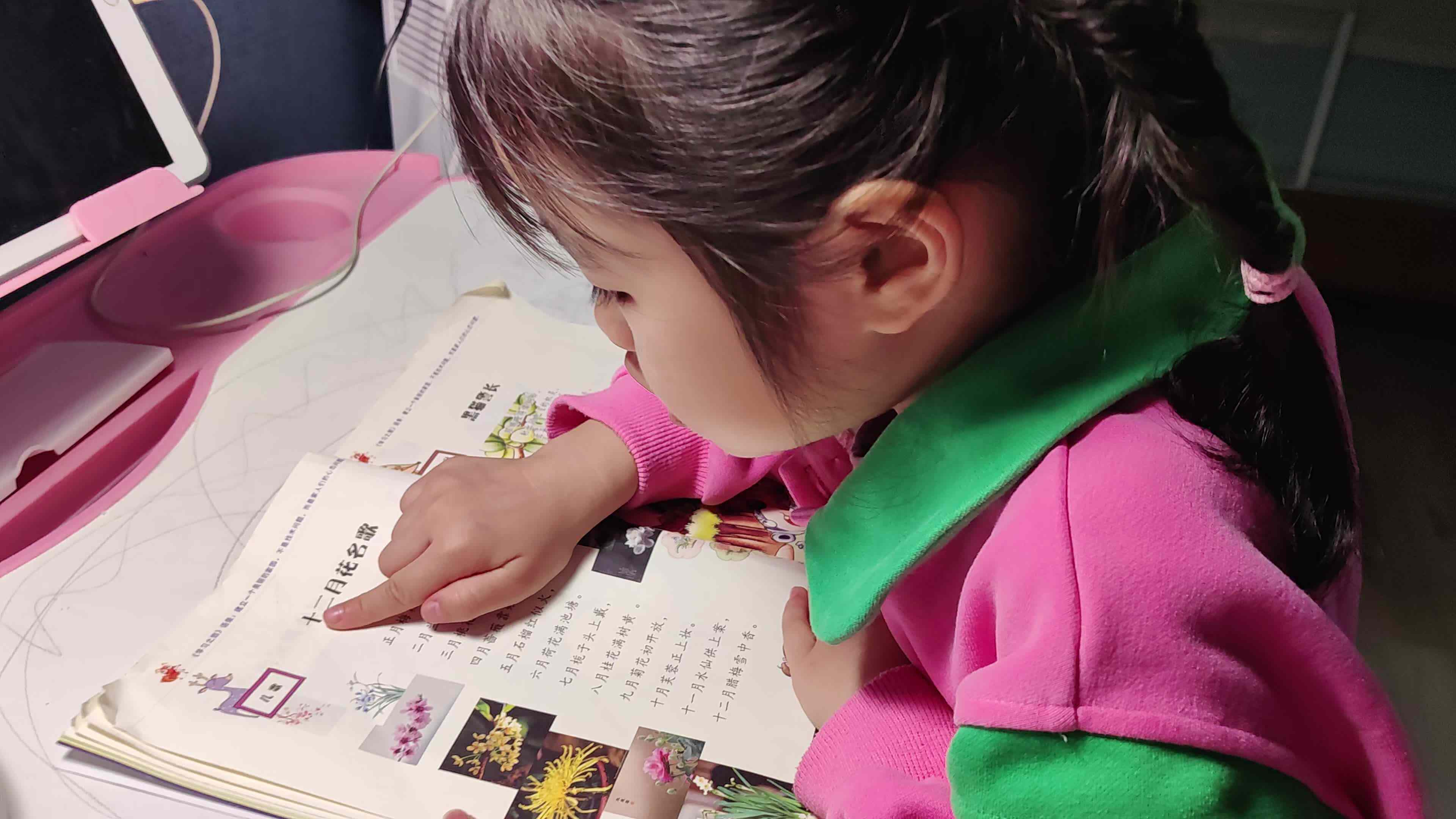 大B班  徐子伊  指读古诗