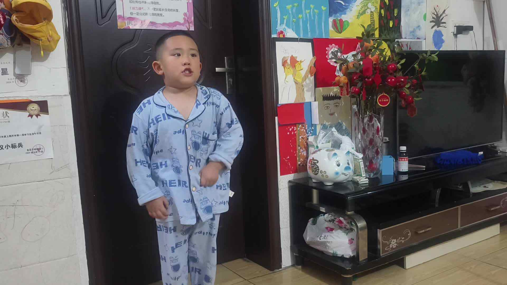 20241015大B班赵芃栎练习双脚交替高抬腿