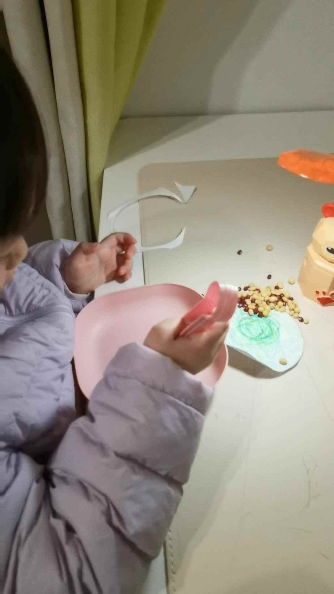 练习夹豆子