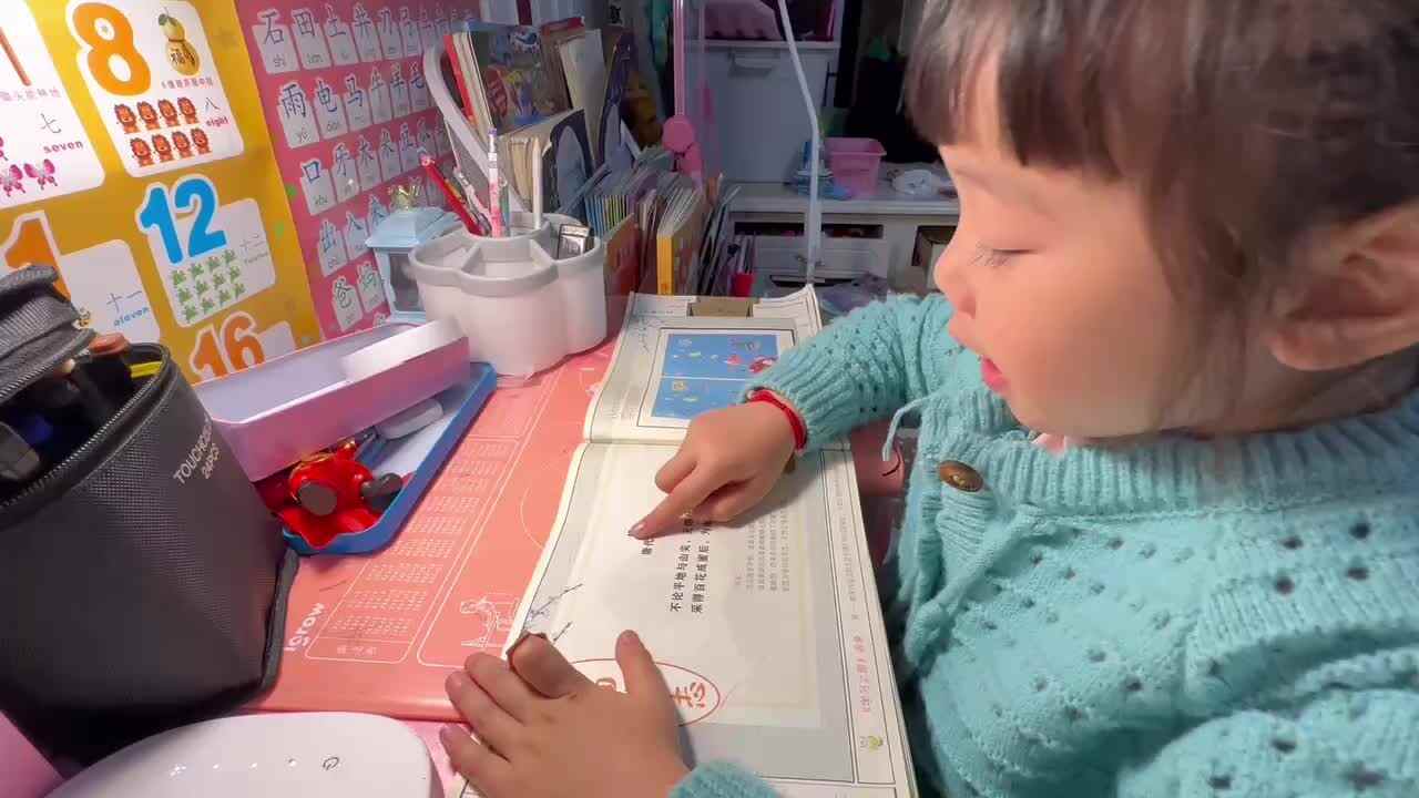 ⁣⁣20241124大B班舒琳芯指读古诗《蜂》