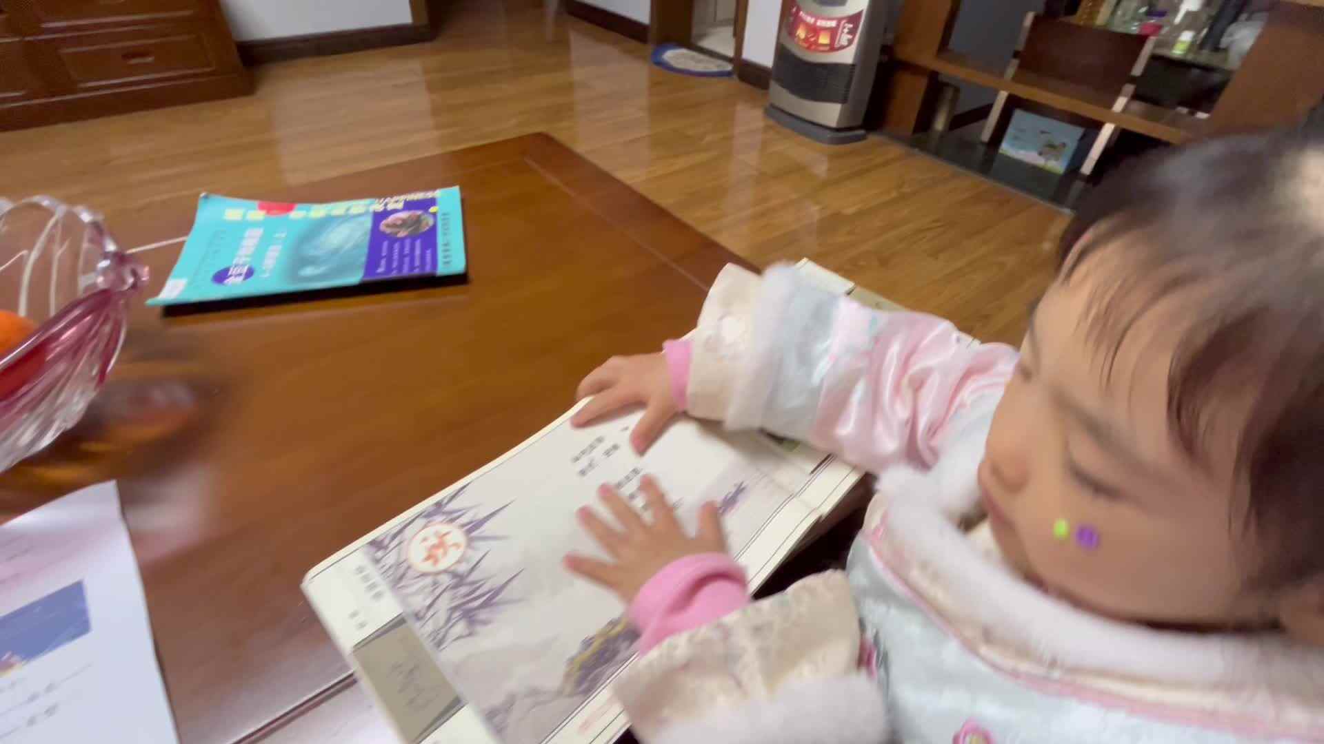 大B班李茵琪指读古诗《山中送别》