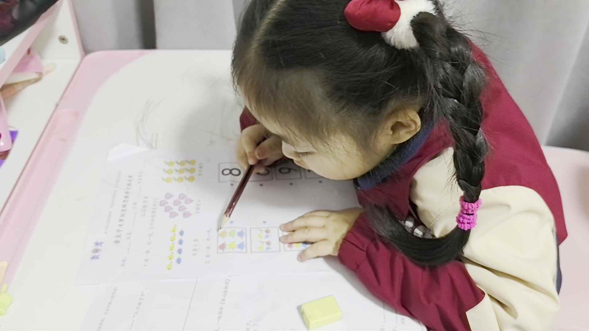 中A班2024.12.1艾琰茹--数一数连一连