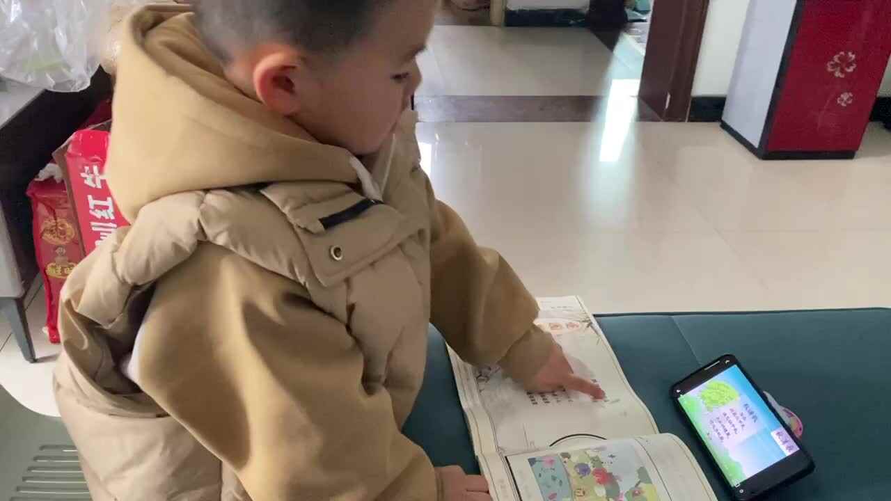 大B班吕子垚观看古诗视频（⁣秋浦歌（节选））20241108.MOV