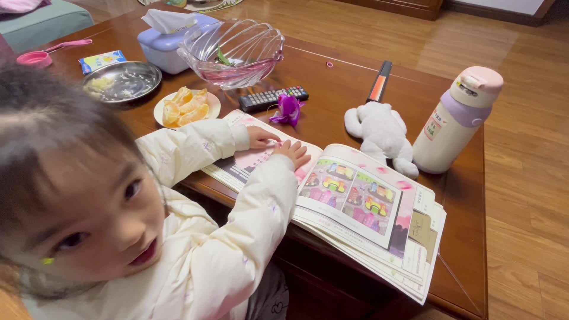 大B班李茵琪指读古诗《凉州词二首》