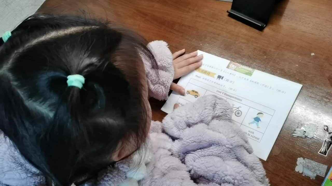 1.18大A班赵欣奕指读英语单词句子