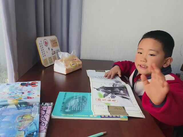 20250112大B班赵芃栎复习古诗《从军行》和《蜂》