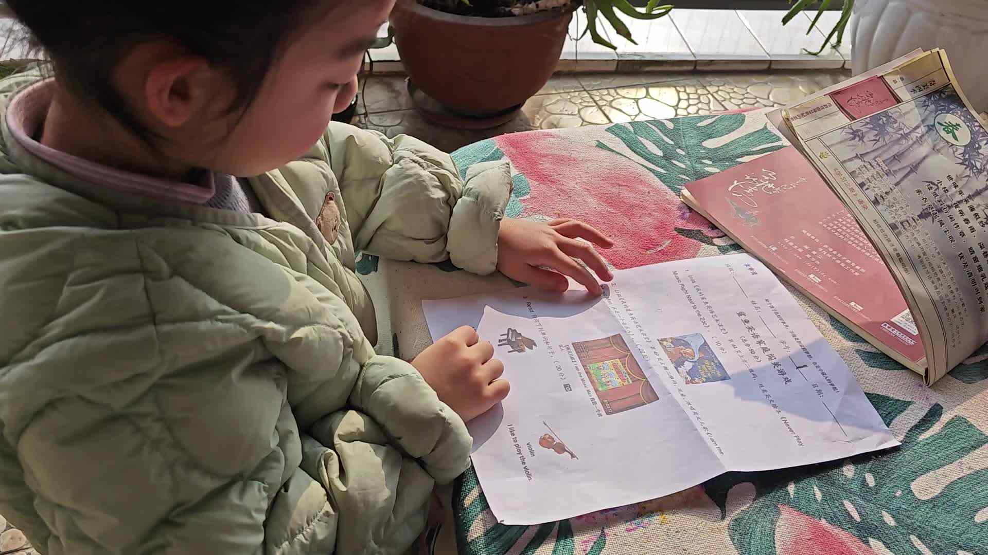 ⁣学期B班魏琪珈指读英语句子.mp4