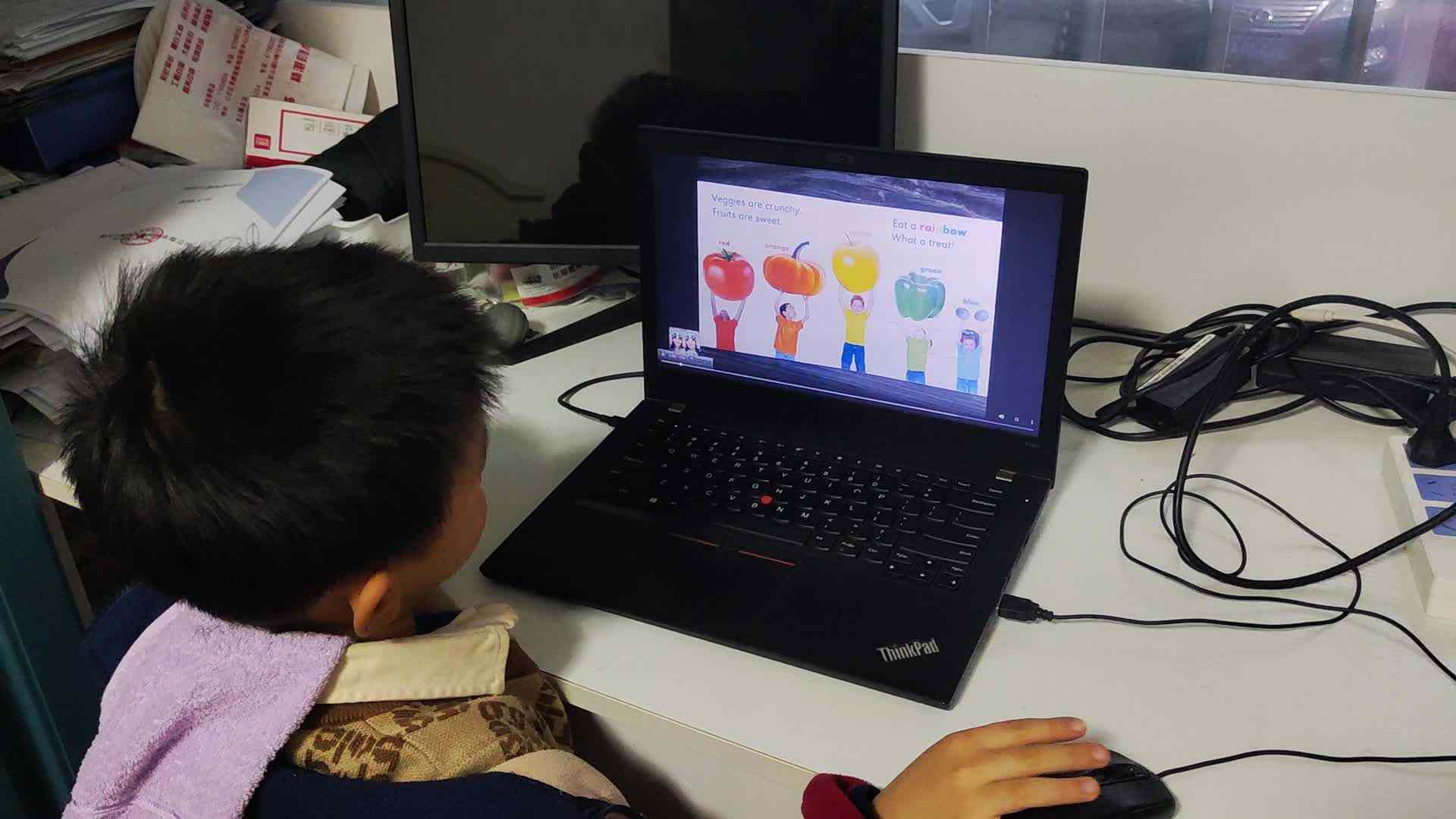 20250403大B班李锦城读观看英语视频