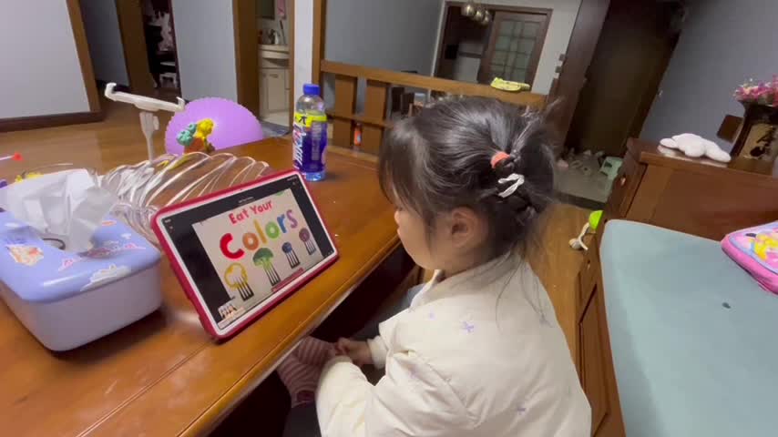 大B班李茵琪观看英语视频.mov