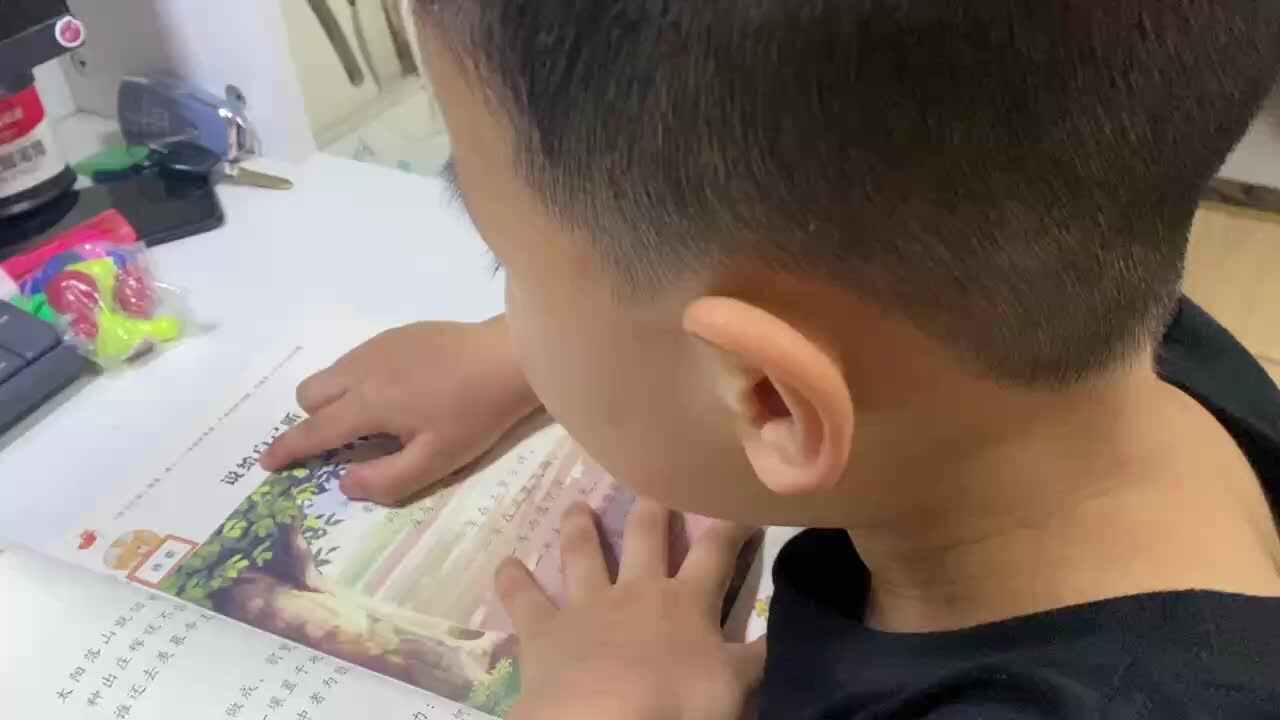 ⁣⁣⁣⁣⁣大B班吕子垚指读语言书（说给自己听）2025.5.15
