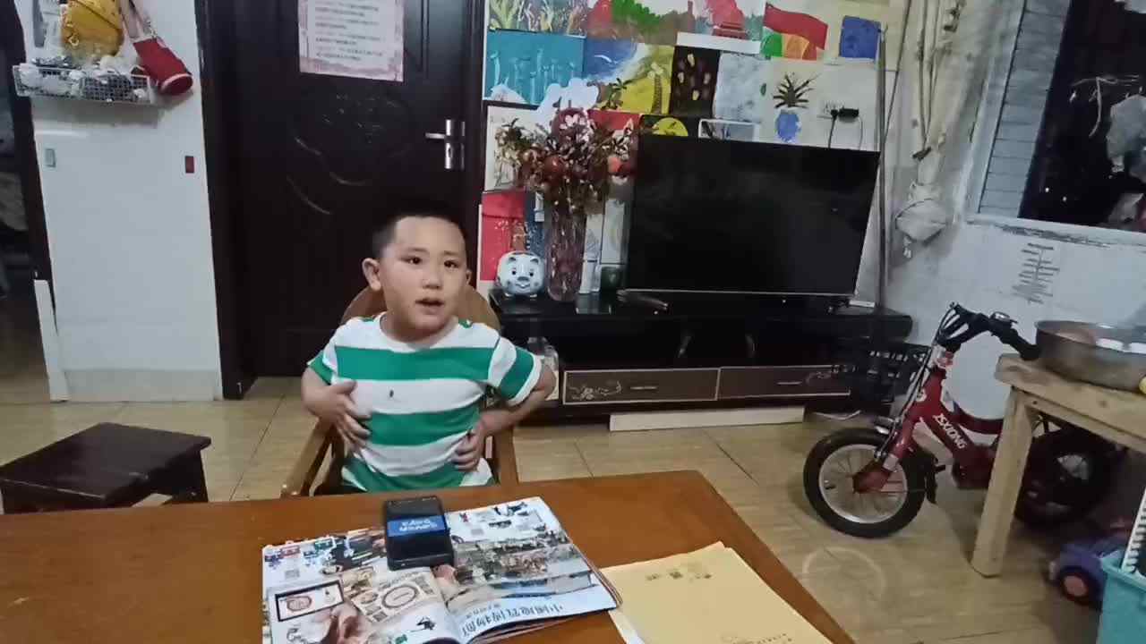20250513大B班赵芃栎观看英语视频