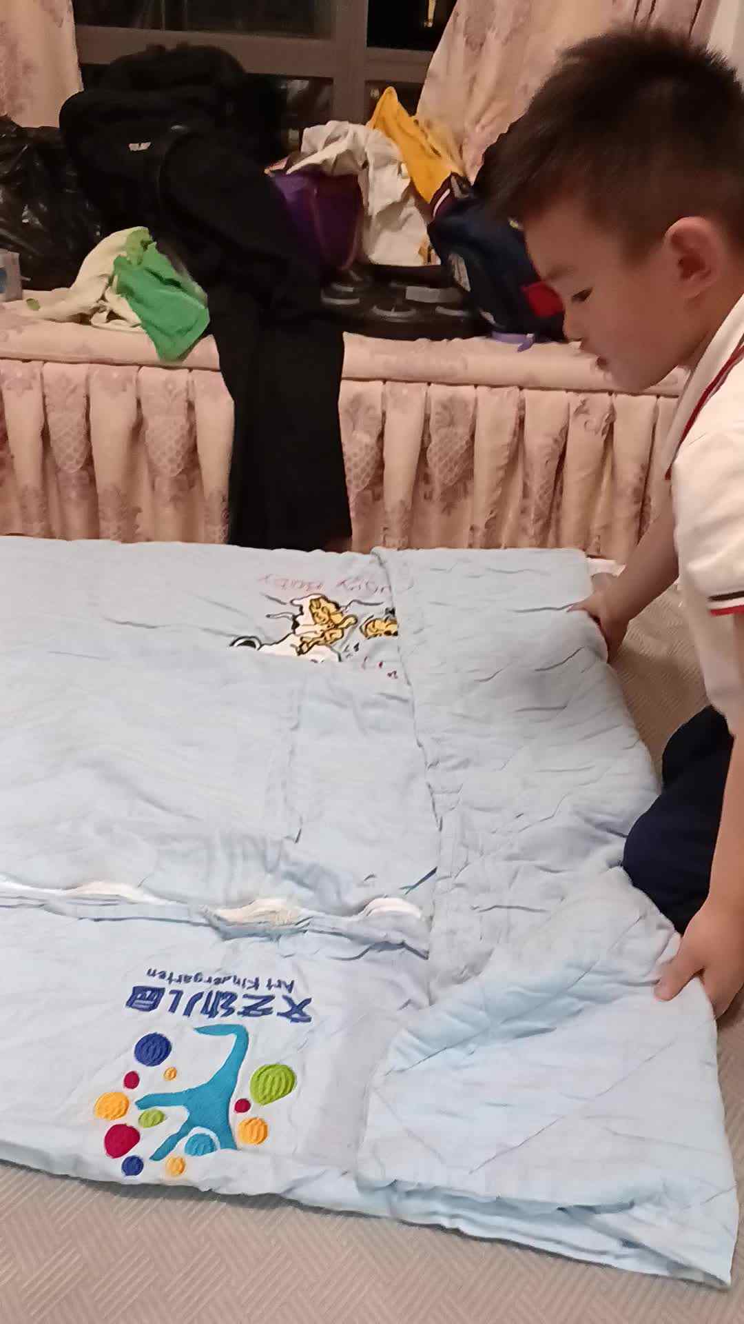 练习叠被子