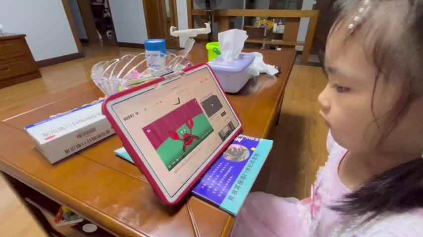 大B班李茵琪观看英语视频.mov