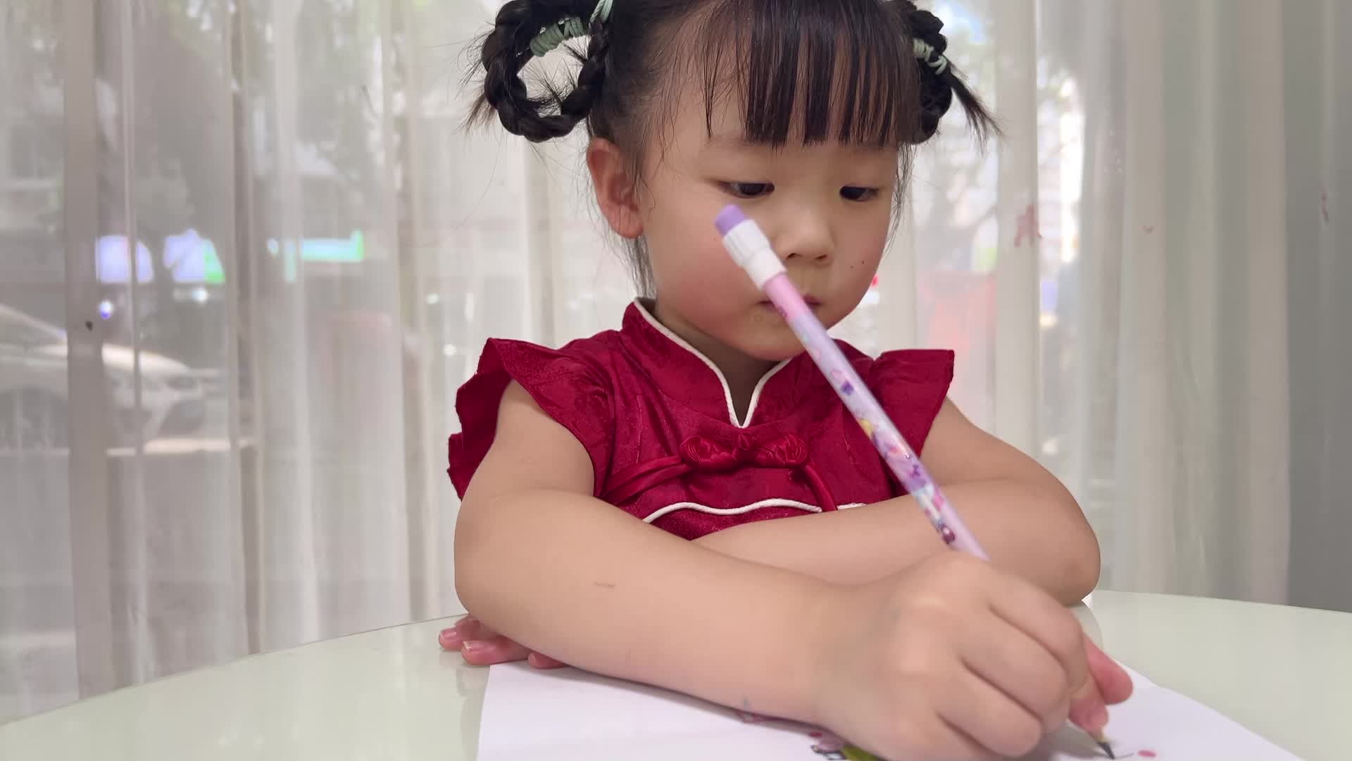 2025年7月3日中A班夏爱林～控笔练习