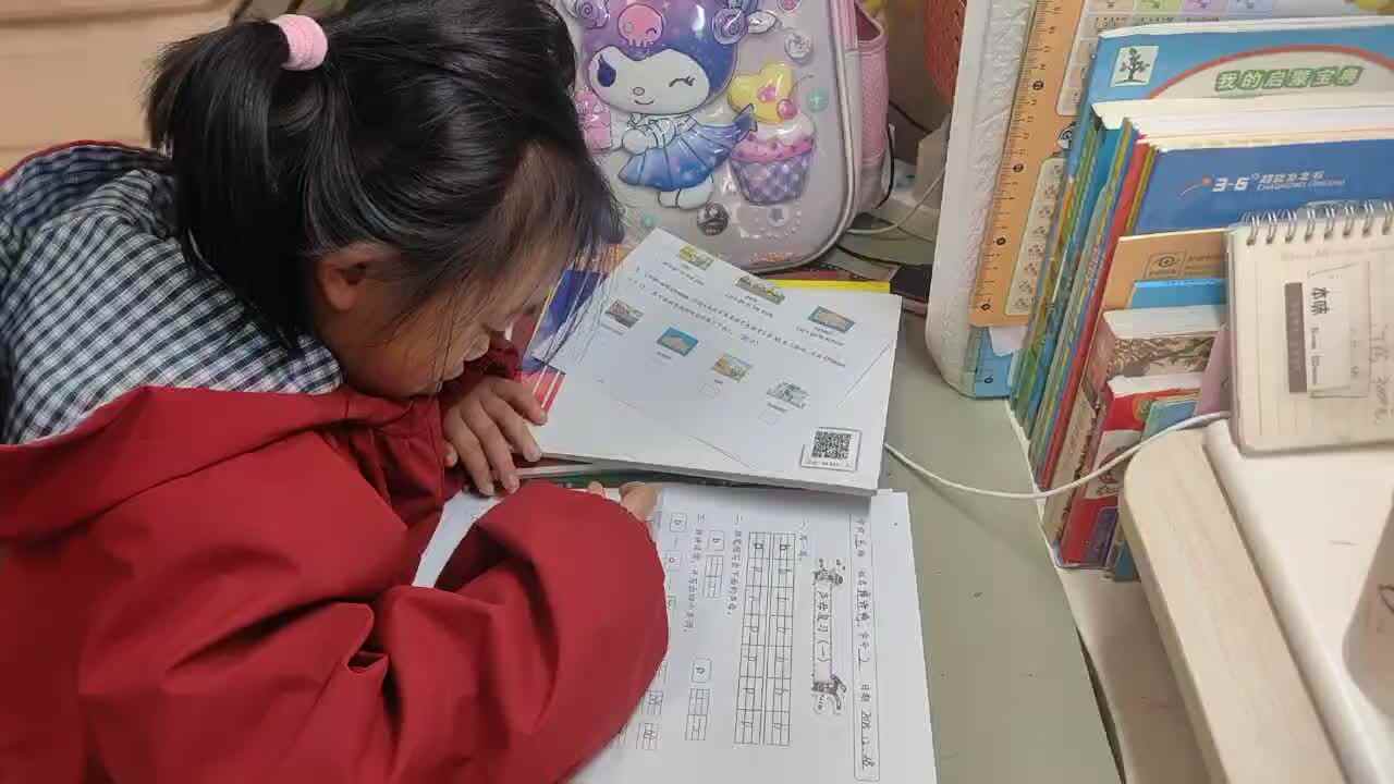 2025年12月28日学前B班谭诗锜完成拼音作业单《声母复习（一）》