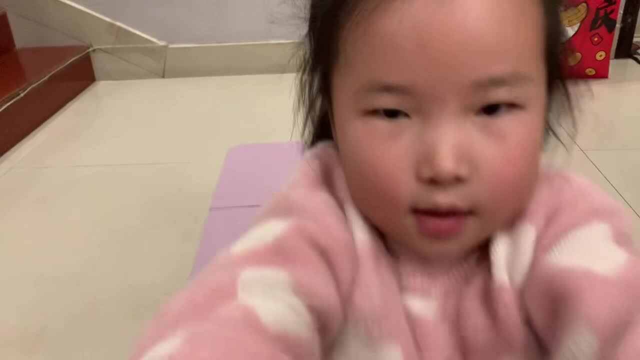 1.19学前A班赵欣奕练习仰卧起坐