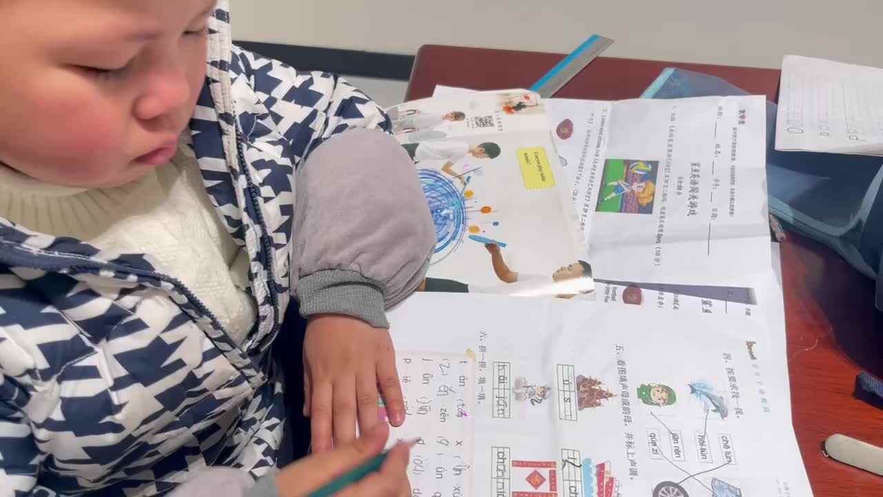 ⁣⁣1.23 学b 田熙辰（完成拼音作业单） trim.5DA22123-D6DB-4EB4-AE77-EED418A37F4F.MOV