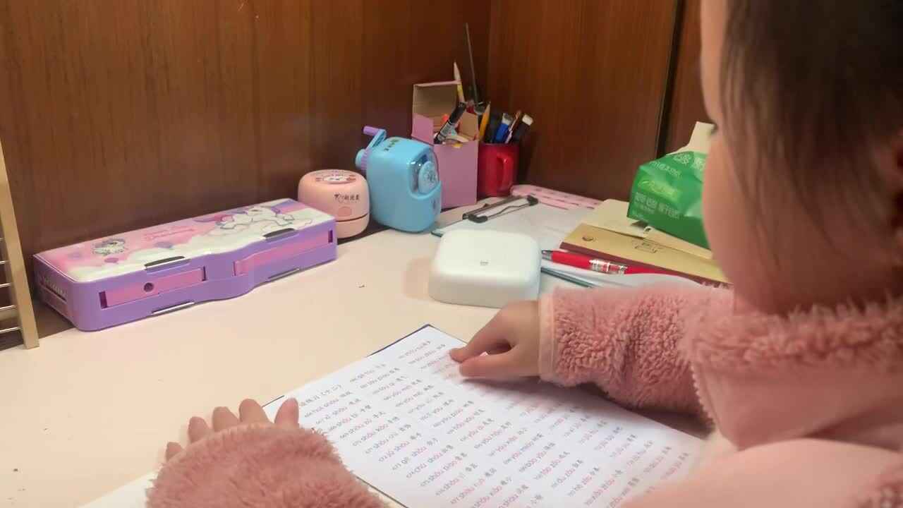 1.16学前A班赵欣奕指读拼音练习12