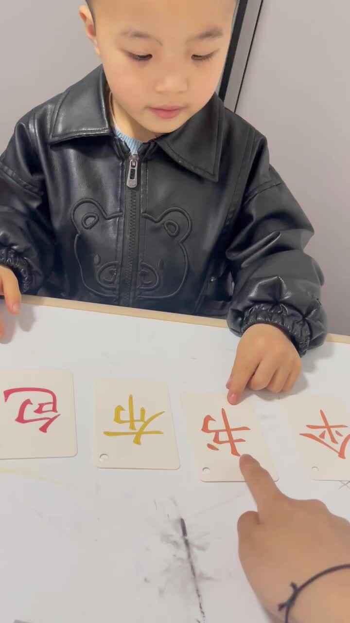 复习字卡（伞、包、布、皮、书）