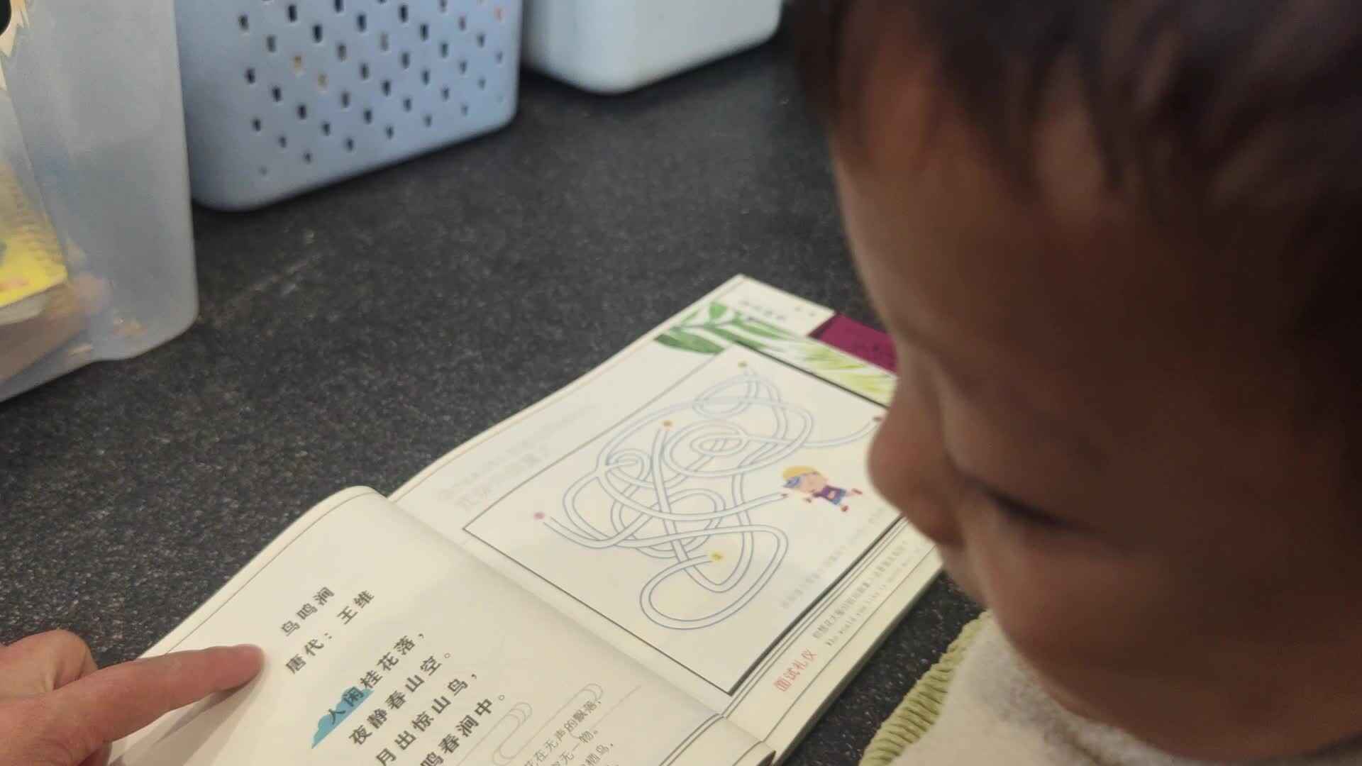 2026 3 25 刘佳锐 阅读古诗《山鸣涧》家庭闯关练习