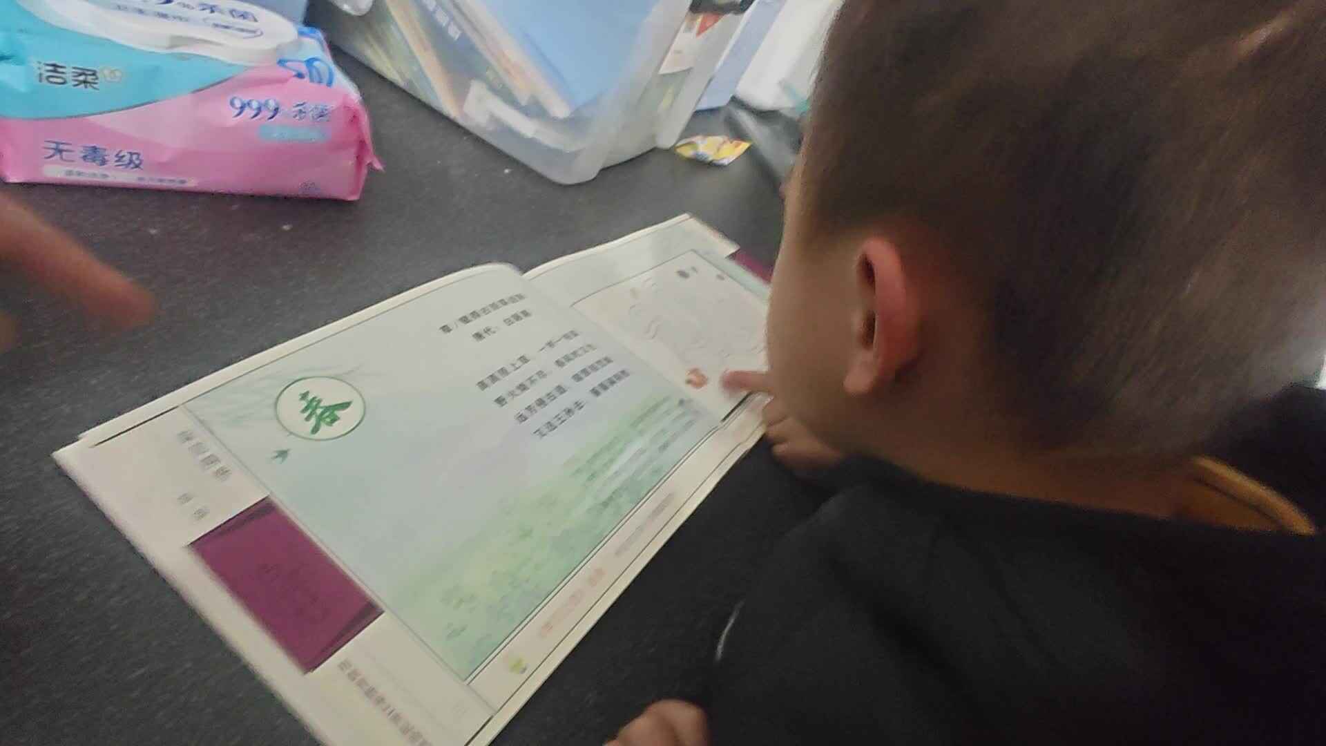 2026 3 18刘佳铭和刘佳锐 阅读古诗《草》家庭闯关练习