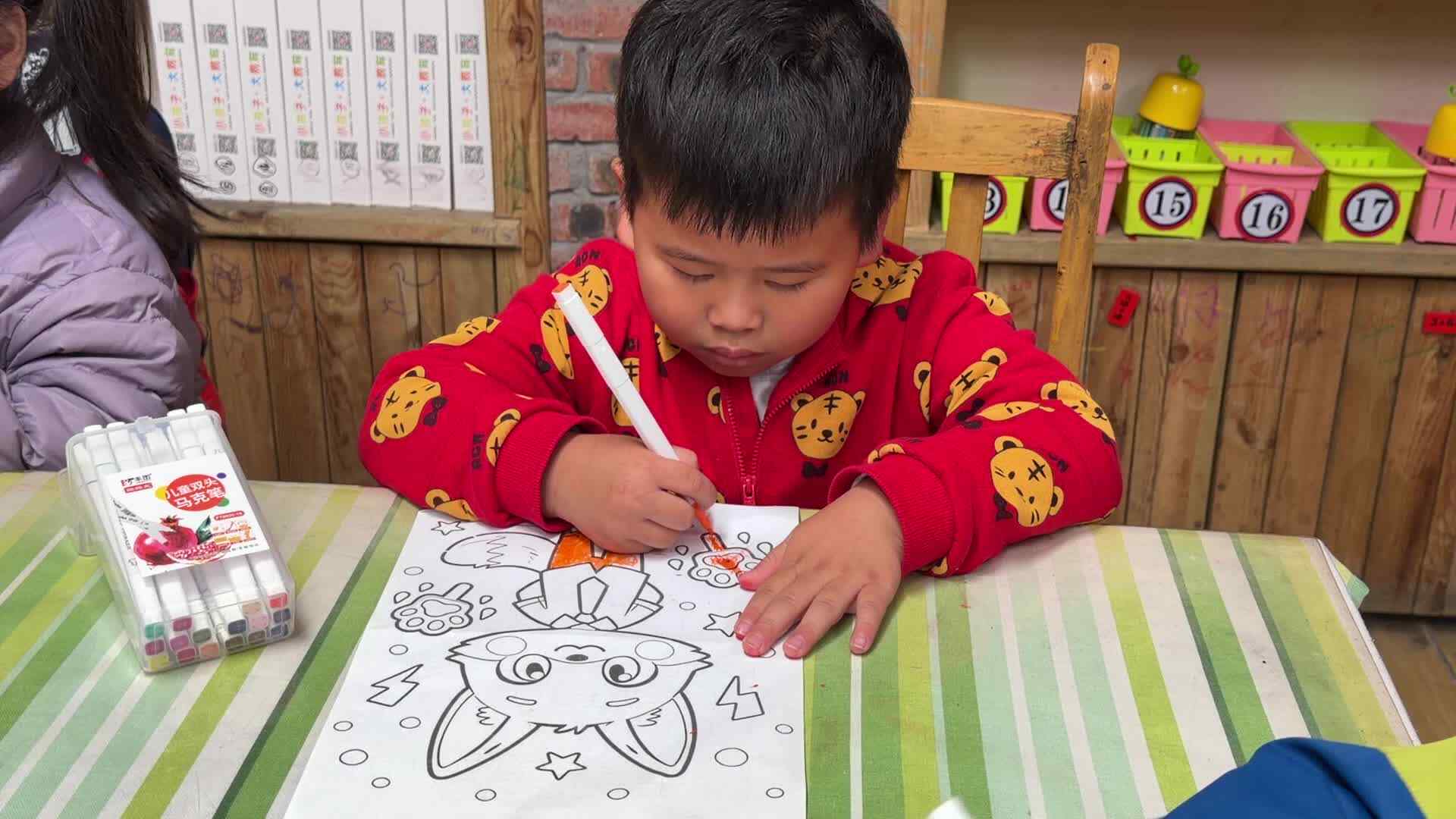 2026.3.31 实验大班 付康岐——涂色练习