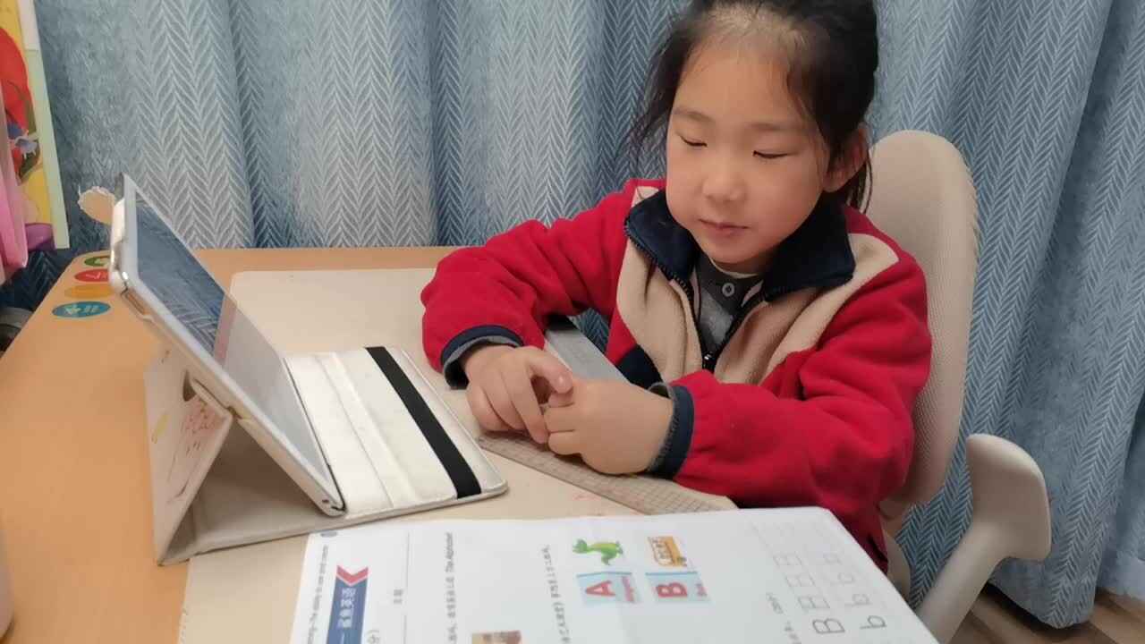 VID_20260320_202614.mp4学前B班宁汐言朗读下列字母和单词，观看视频aA