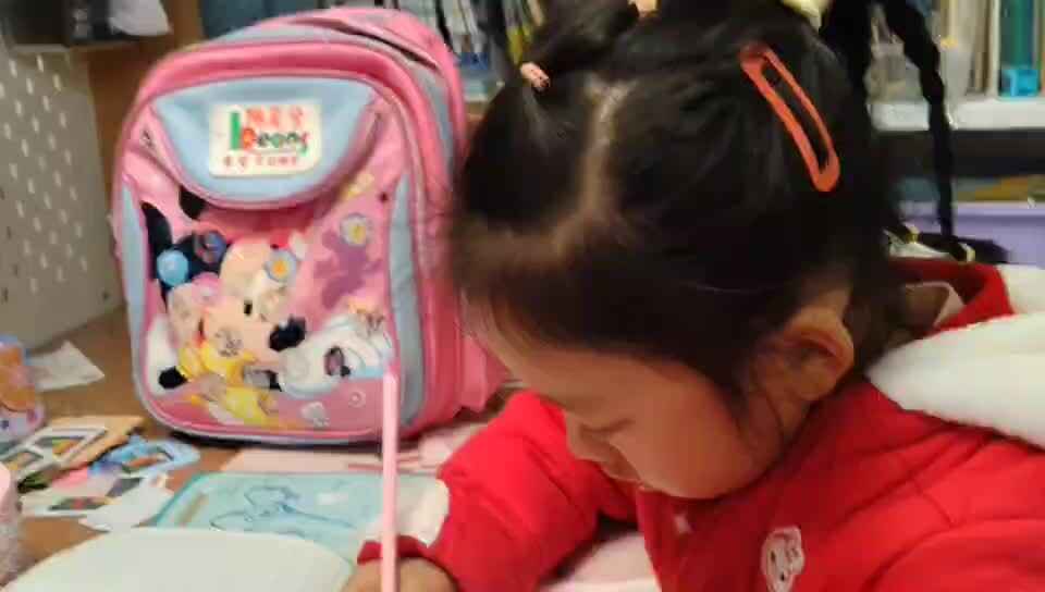 ⁣20260321大A班陈灵兮闯关练习田字格书写