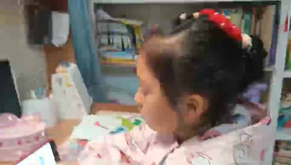 ⁣20260328大A班陈灵兮闯关练习观看英文儿歌《Brush Your Teeth》