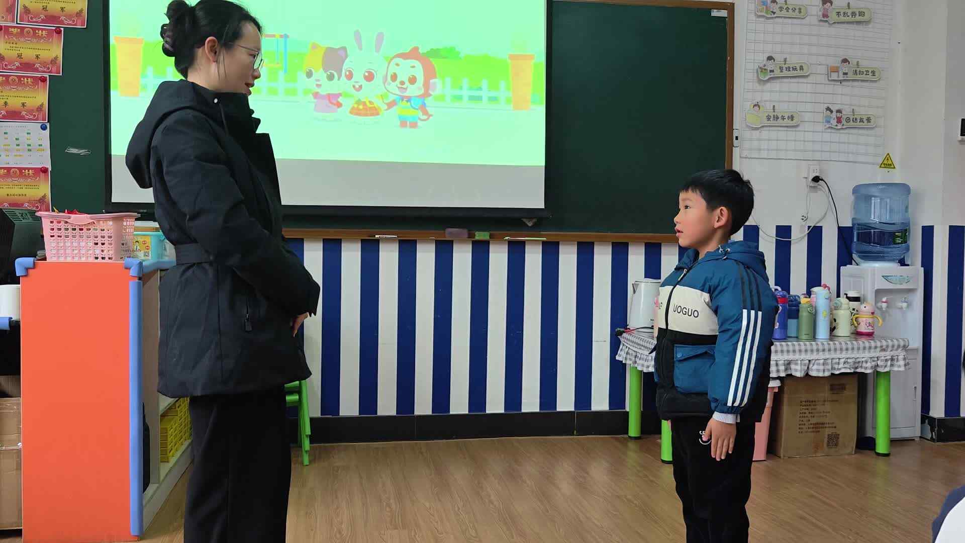 ⁣⁣⁣2026.3.4学A班汪炜烨——问好练习