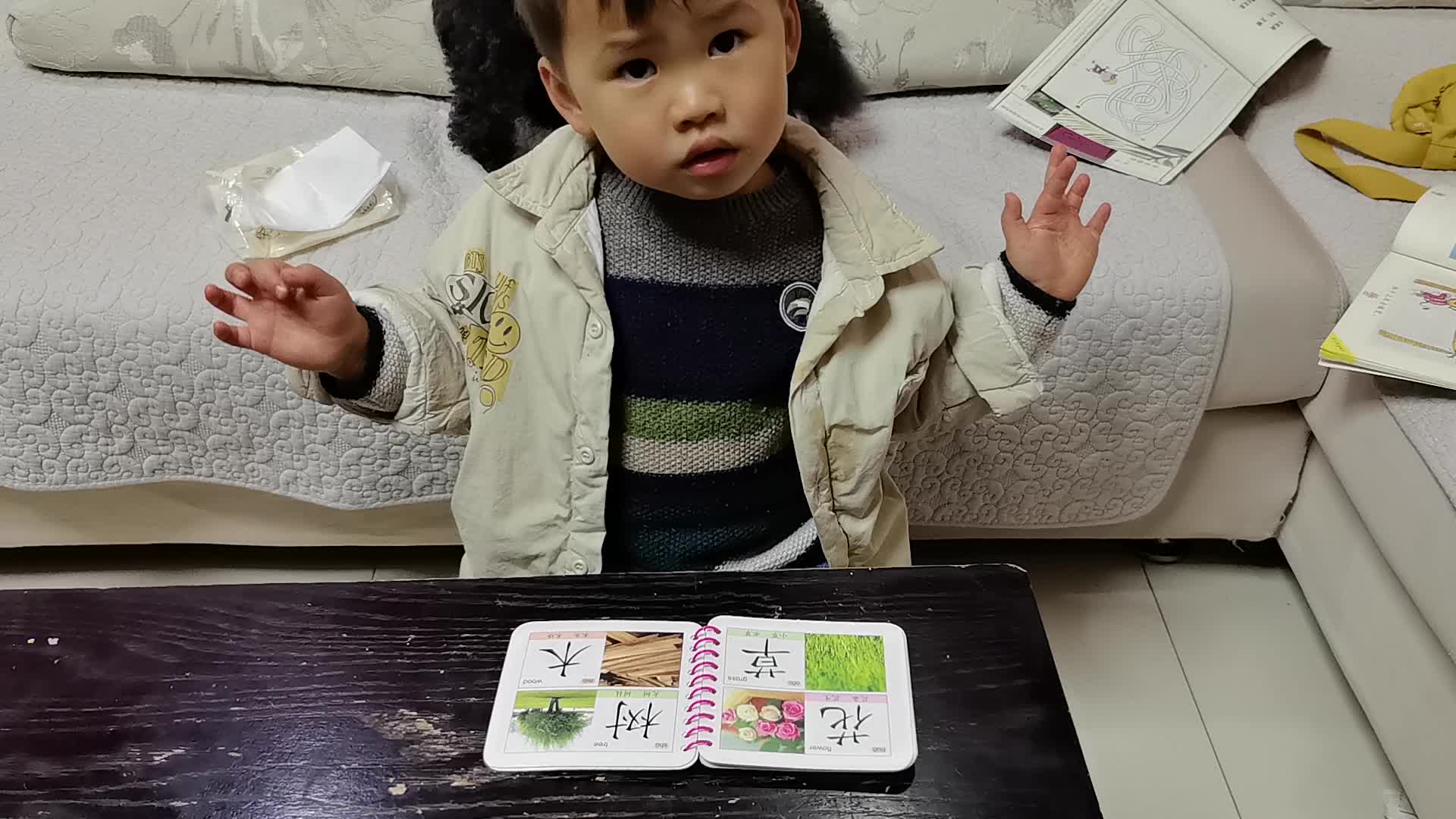 2026.3.25李岸栩：识字《花，草》家庭闯关作业