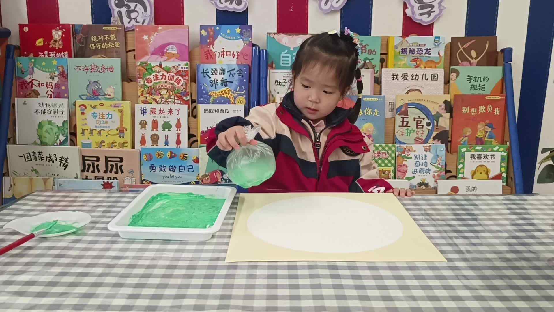 ⁣2026.3.23.李佳彤主题：美术活动《春日的荷塘》（学校教育教学活动）