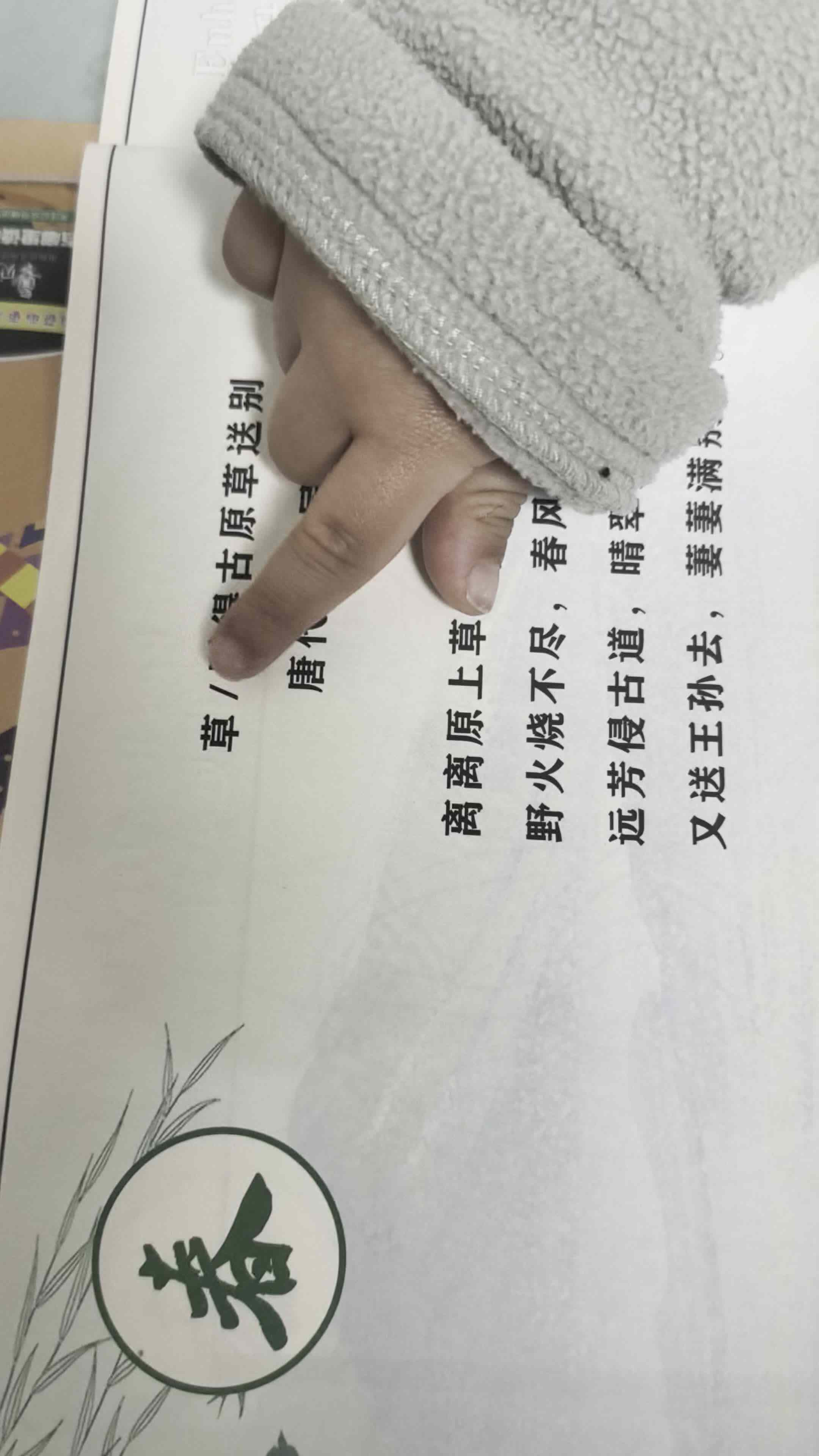 2026.3.18 李君祁 阅读古诗《草/赋得古原草送别》家庭闯关练习