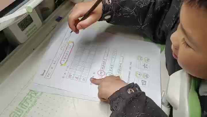 ⁣⁣学B班吕子垚完成语文作业单（2026.03.17）