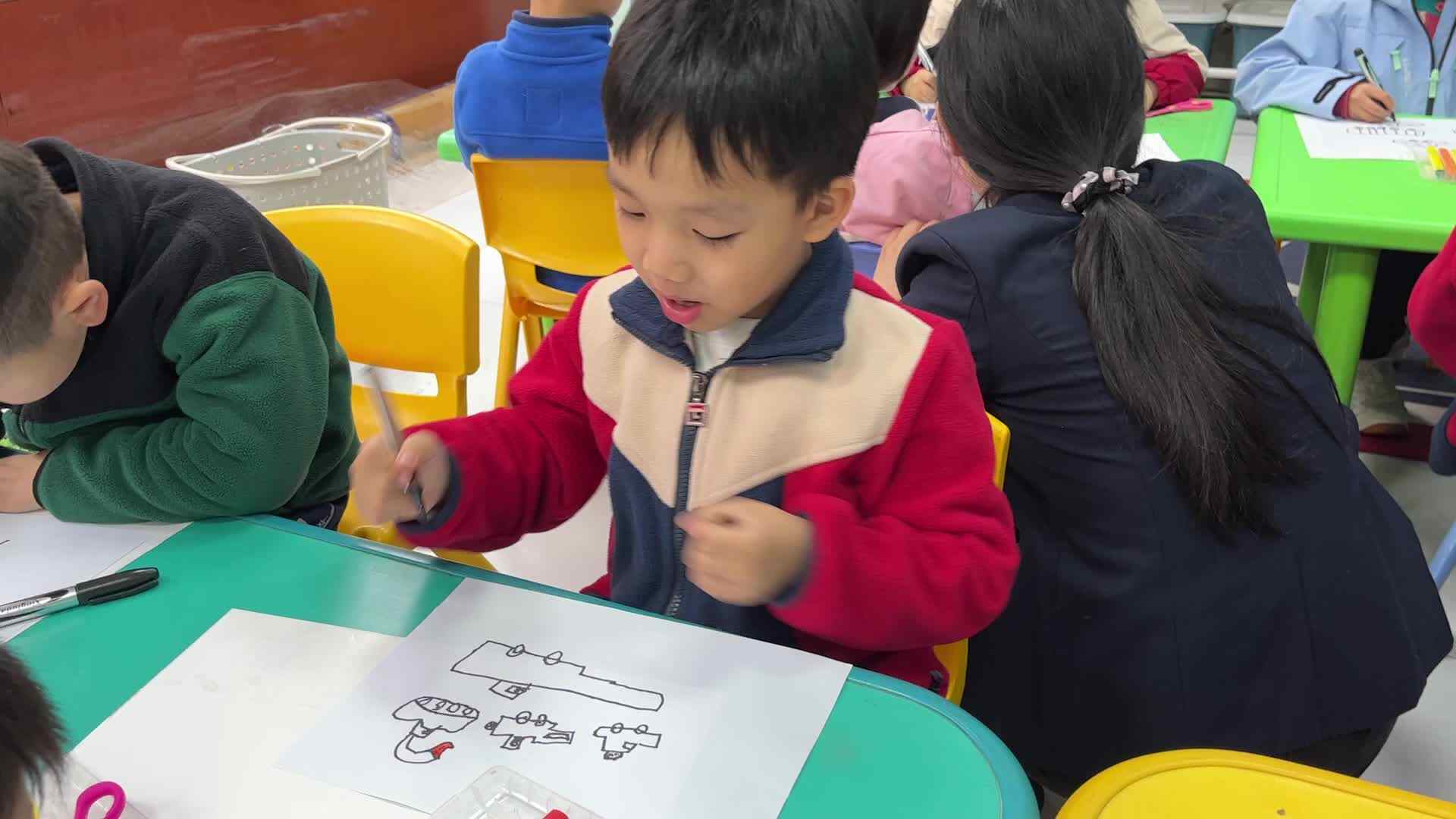 ⁣⁣⁣⁣⁣⁣2026.3.31实验1班美工课（蒋开心）